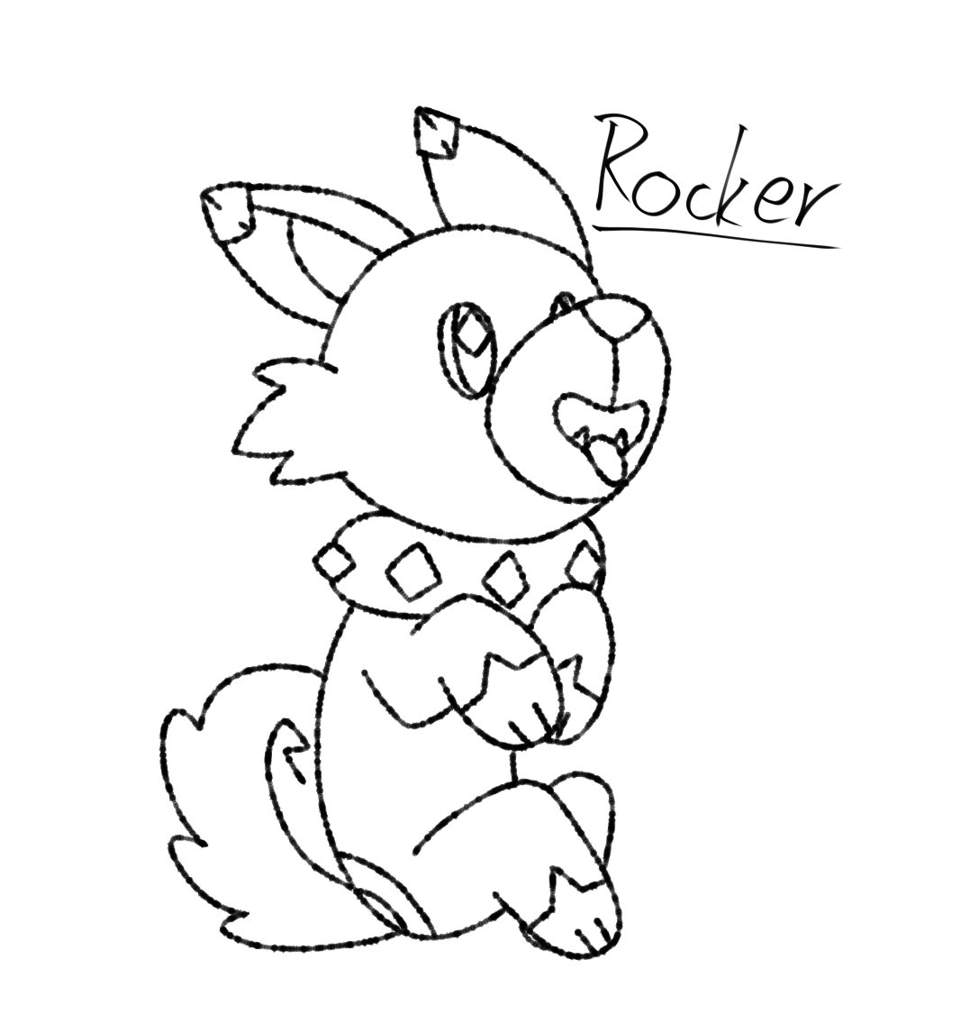 Rocker fusion rockruff yamper pokãmon amino