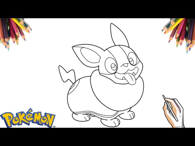 O desenhar o pokãmon yamper how to draw pokãmon yamper