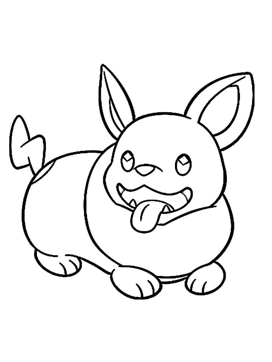 Yamper pokemon coloring pages