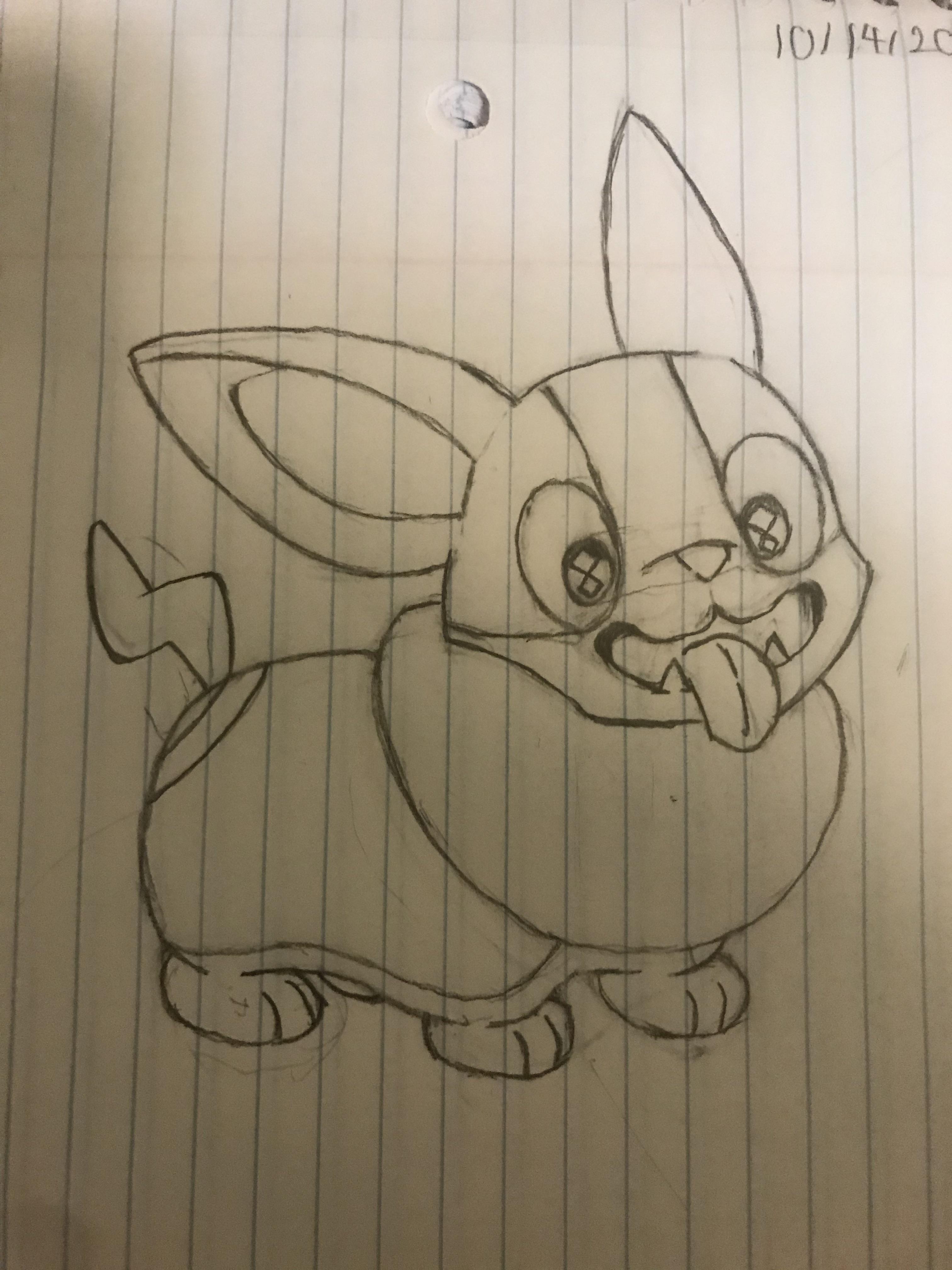 Hey guys just wanted to share this art i made of yamper âï rpokemonswordandshield