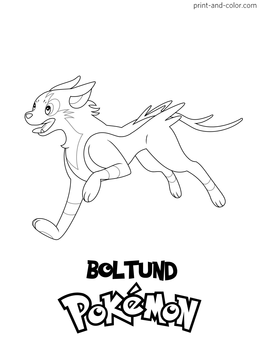 Pokemon sword and shield coloring pages print and color