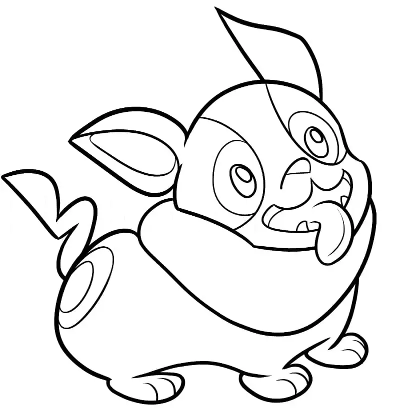 Yamper pokemon coloring page