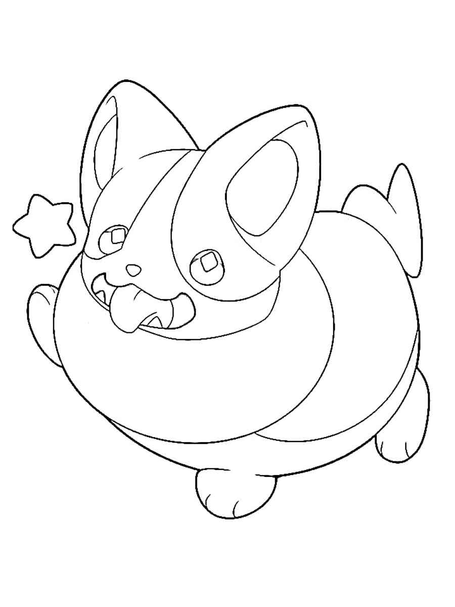 Yamper pokemon coloring pages