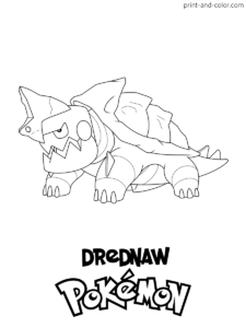 Pokemon sword and shield coloring pages print and color