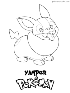 Pokemon sword and shield coloring pages print and color