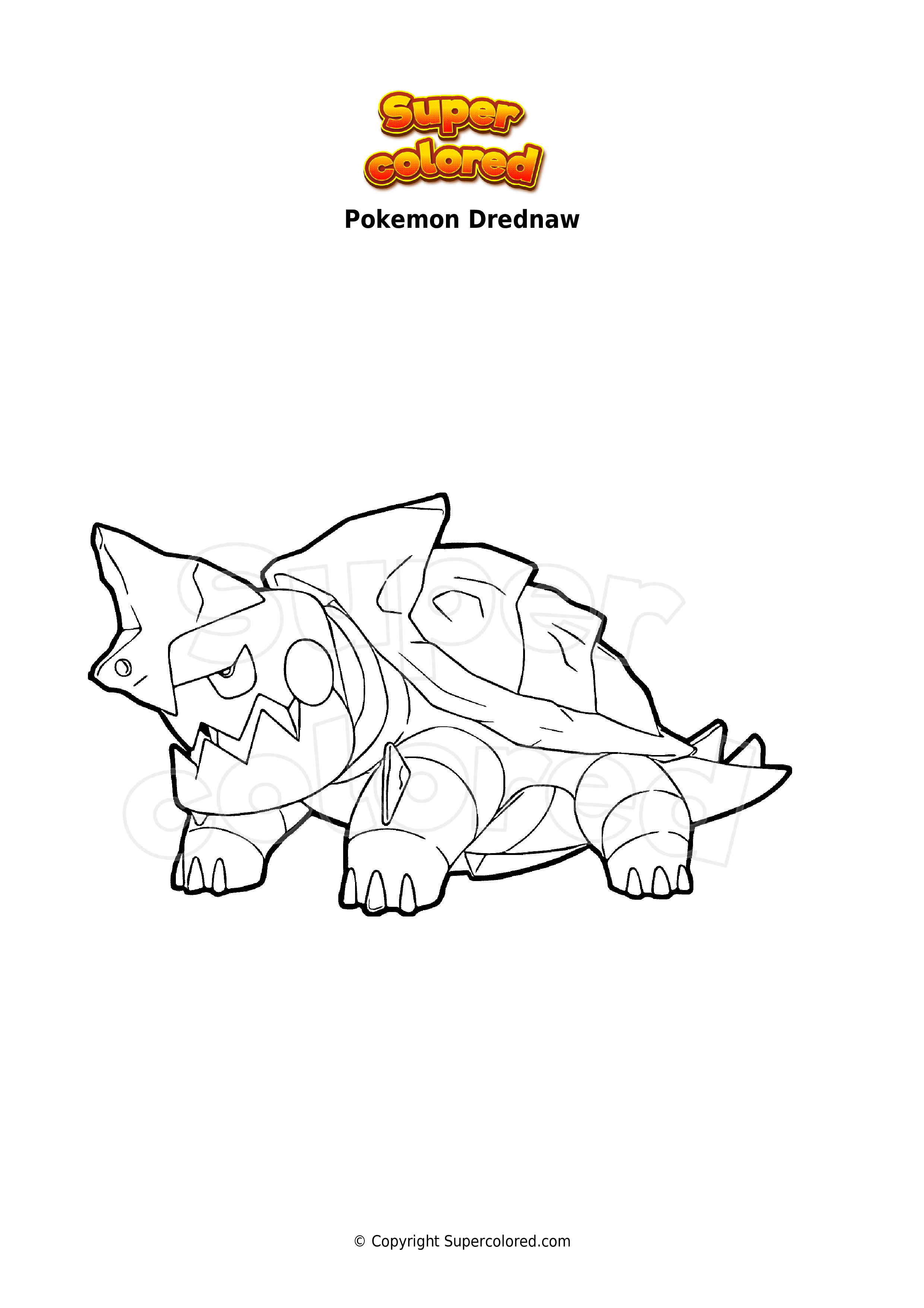 Coloring page pokemon yamper