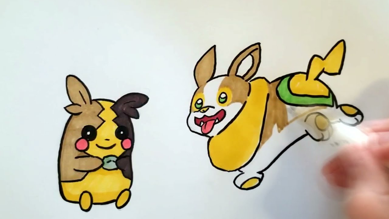 Drawing orpeko and yaper galar pokeon