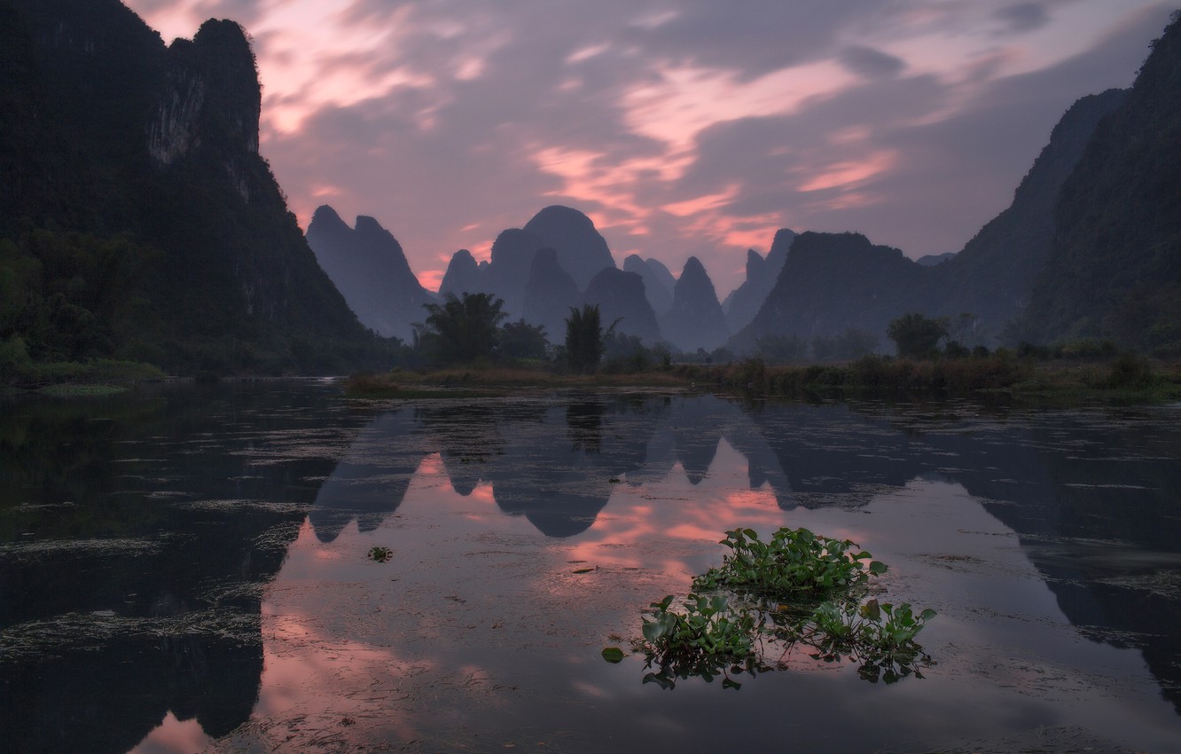 Wallpaper landscape mountains nature river china yangshuo sergey zalivin karst peaks yangshuo county images for desktop section ððµðð