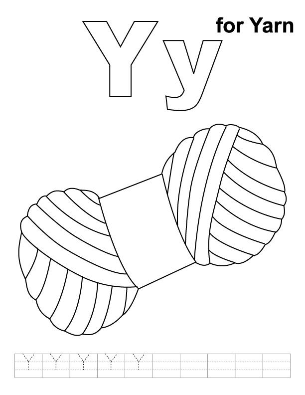 Y for yarn coloring page with handwriting practice download free y for yarn coloring page with handâ abc coloring pages kids handwriting practice abc coloring