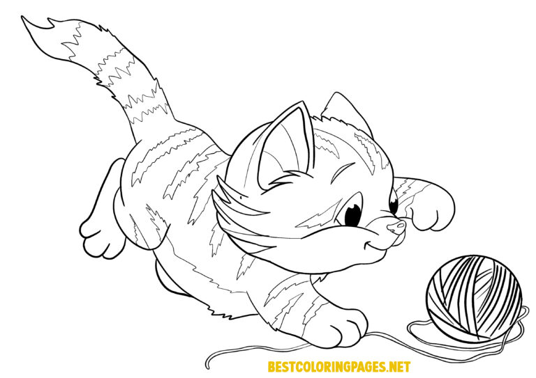 Cats coloring pages