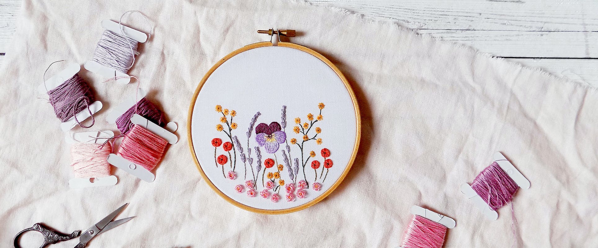 Embroidery flowers ways for beginners