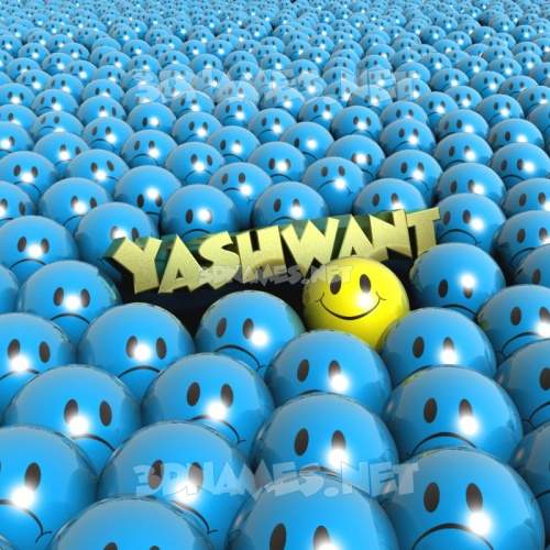 Preview of special smileys d name for yashwant