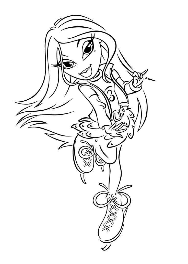 Yasmin bratz coloring pages for kids printable free cartoon coloring pages coloring pages coloring pages for kids