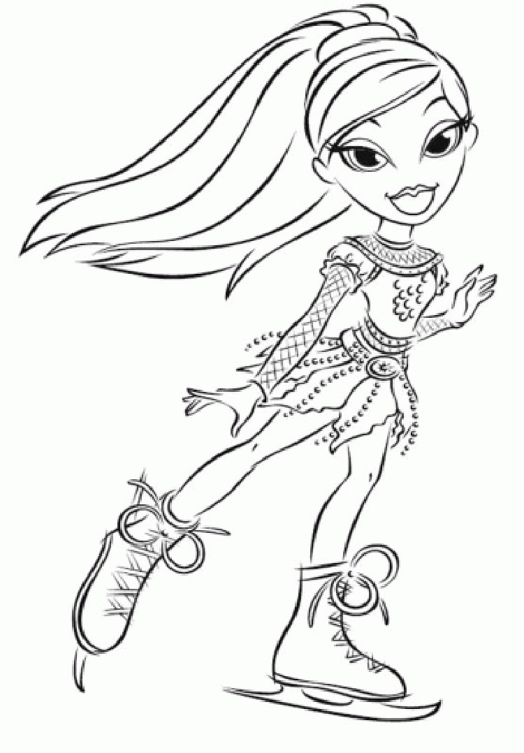 Free printable bratz coloring pages for kids