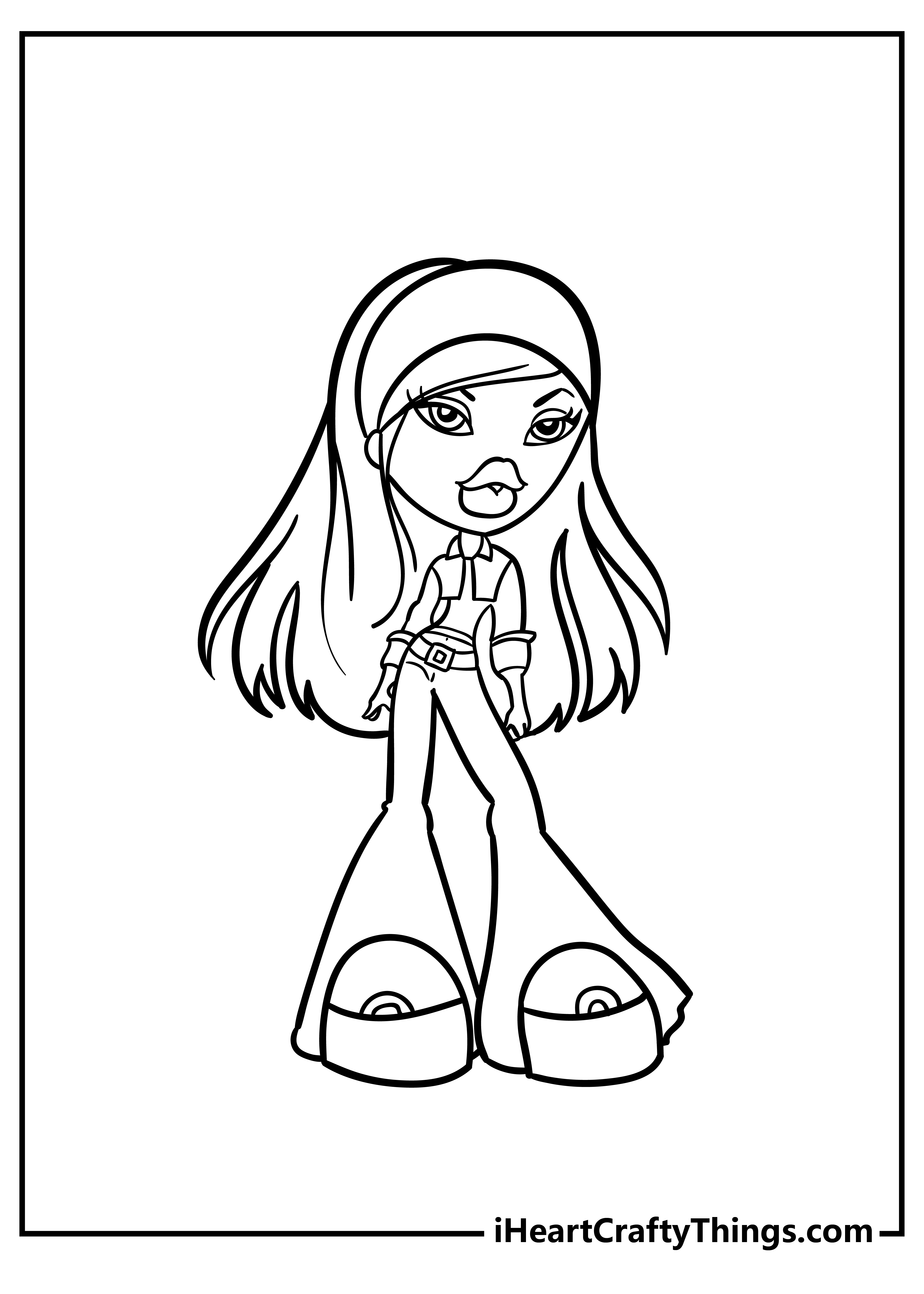 Bratz coloring pages free printables