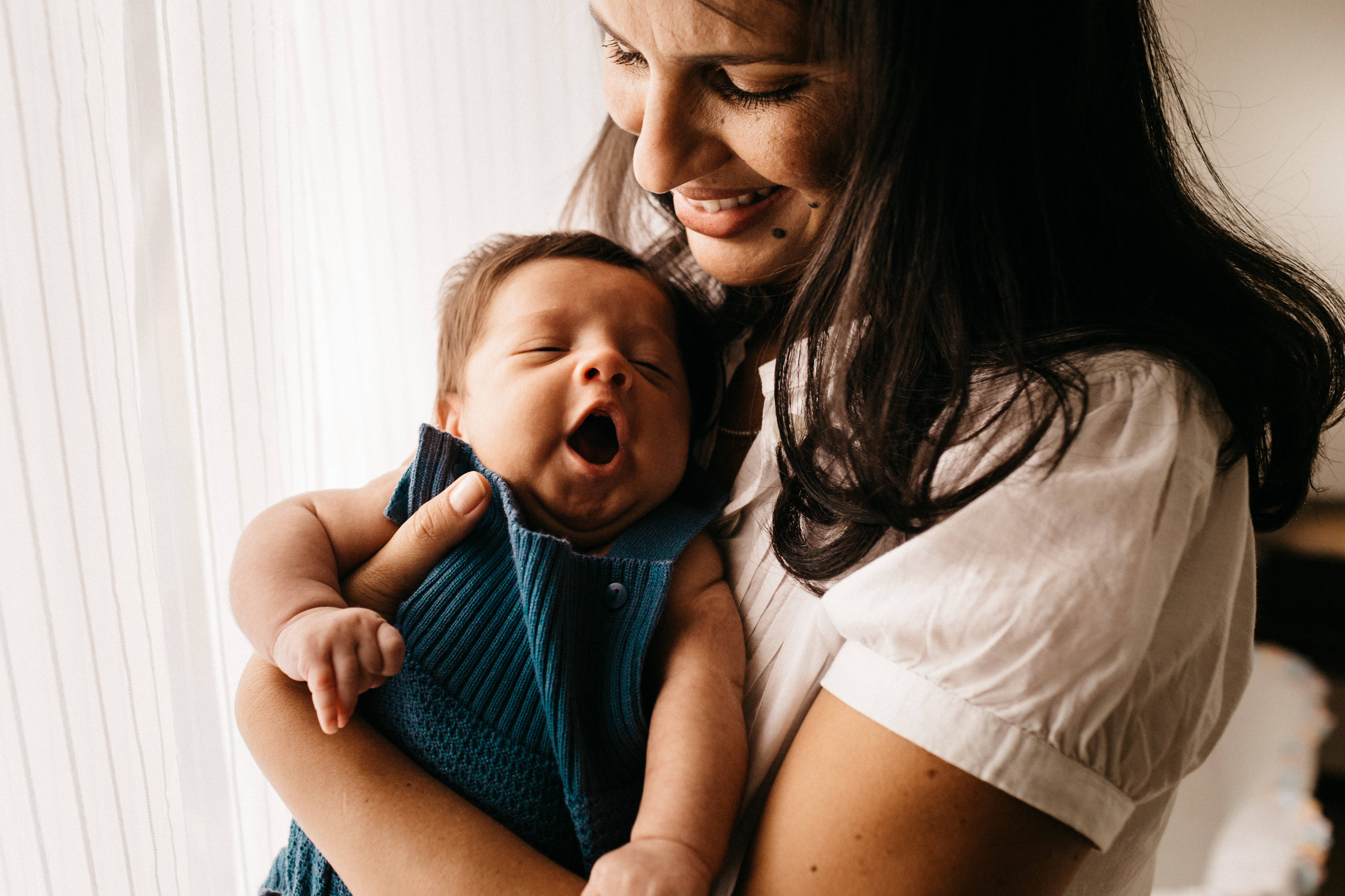 Download baby boy yawning wallpaper