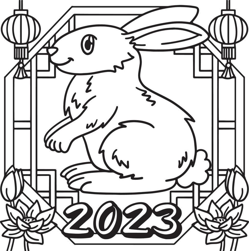 Year of the rabbit coloring page for kids in coloring pages new year coloring pages animal coloring pages