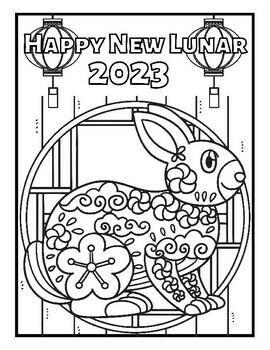 Lunar new year coloring pages by qetsy tpt