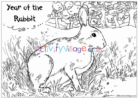 Year of the rabbit louring page