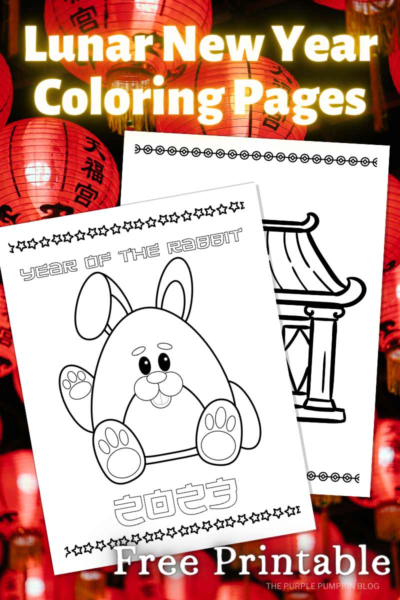 Free printable chinese new year loring book pages