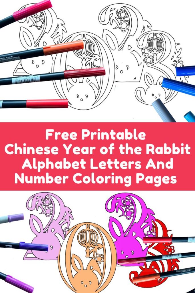 Chinese year of the rabbit alphabet coloring alphabet â extraordinary chaos