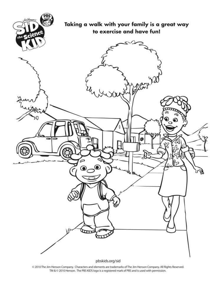 Take a walk coloring page kids coloring pages kids for parents