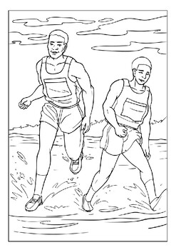 Printable running coloring pages the perfect addition to your fitness routine