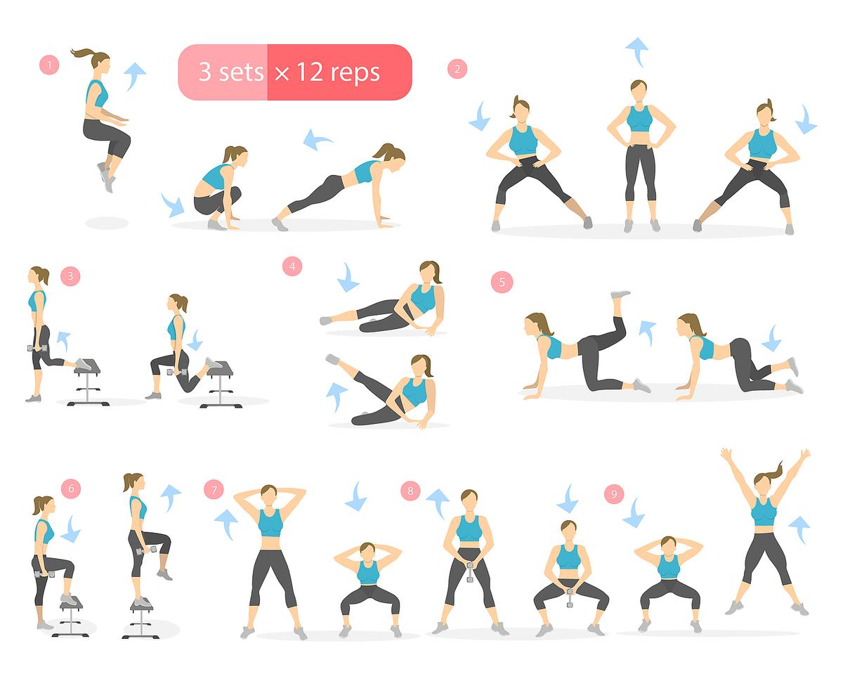 Free fitness charts printable exercise routines workouts to help reach your fitness goals fitness health