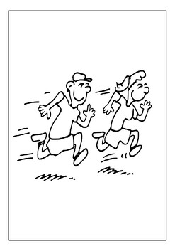 Printable running coloring pages the perfect addition to your fitness routine