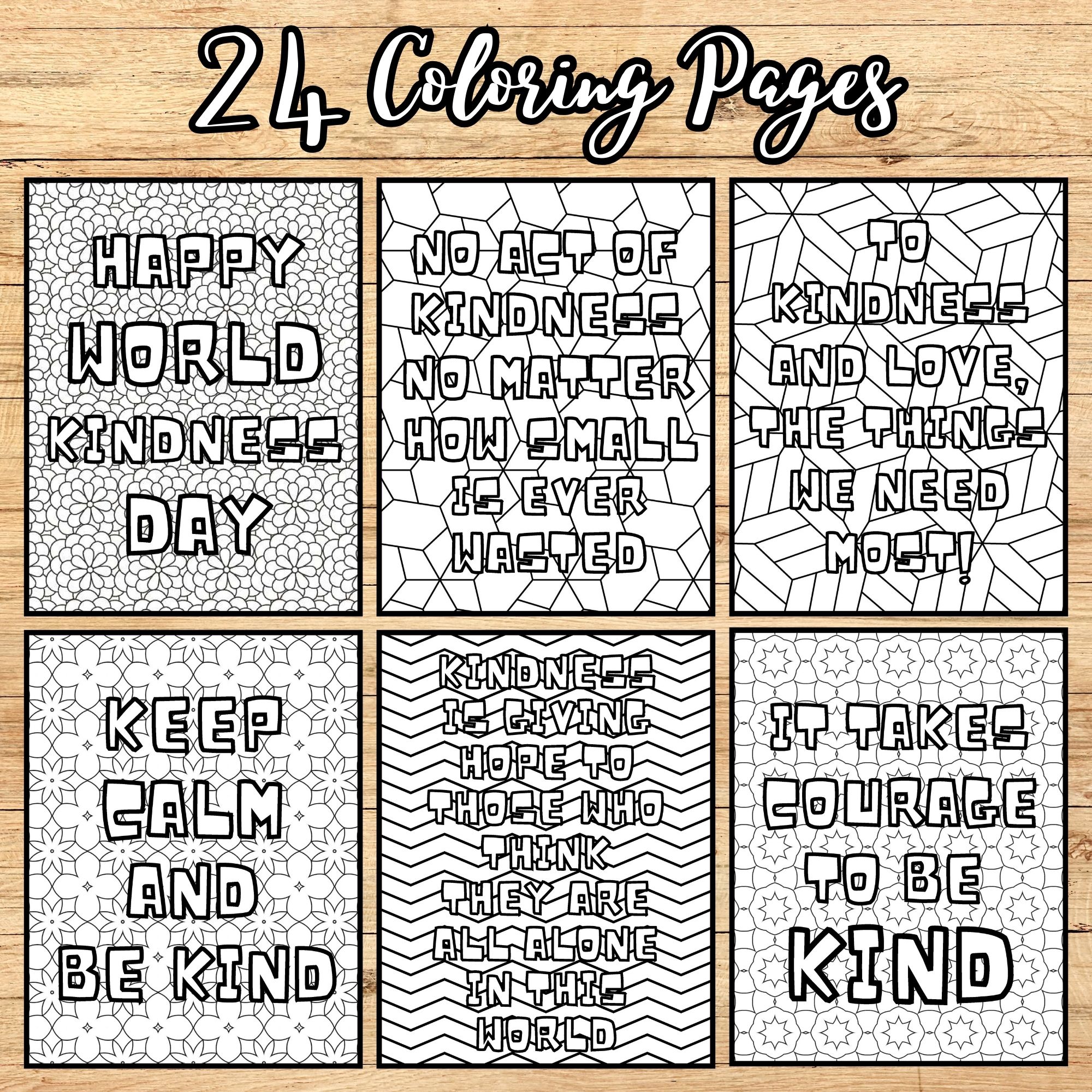 Kindness coloring pages word search game world kindness day activities made by teachers