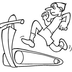 Fitness coloring pages printable for free download