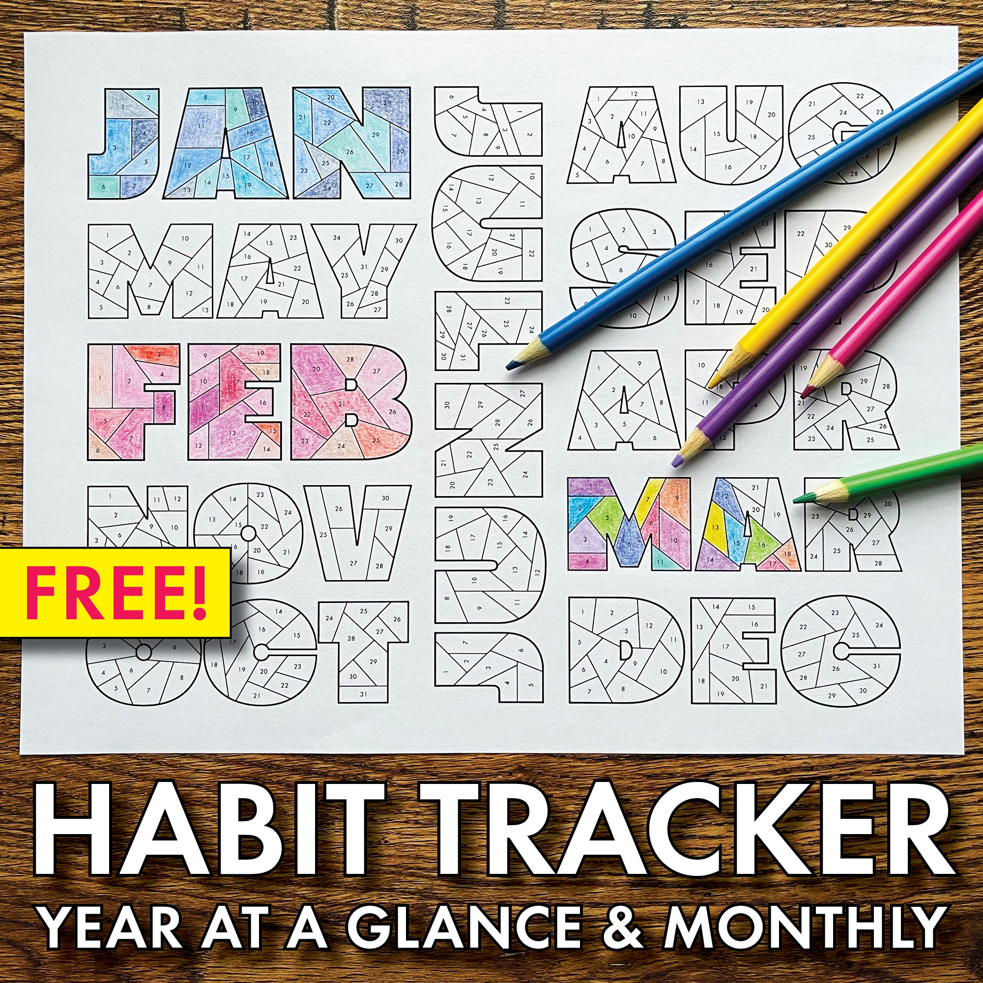 Free habit tracker goal setting printable new years resolution growth mindset â laura randazzo â solutions for the secondary classroom