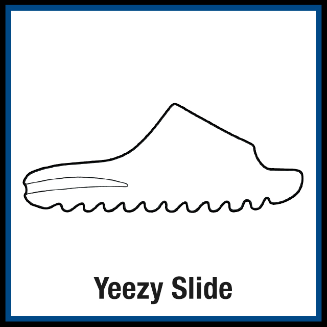 Adidas yeezy slide sneaker coloring pages