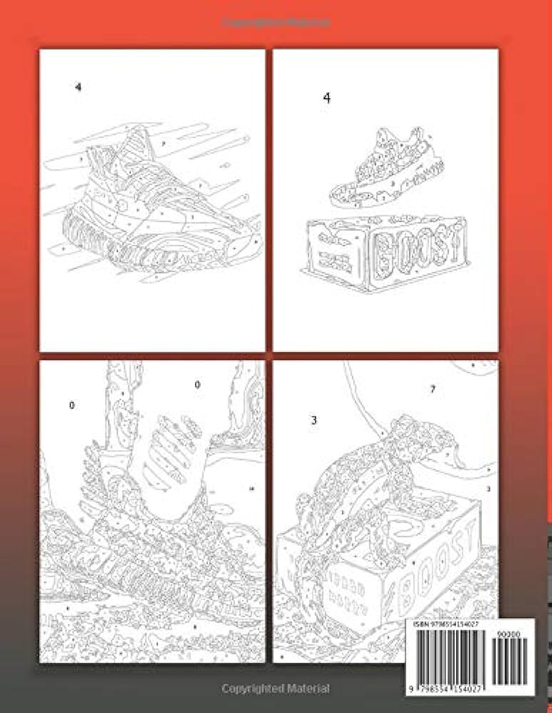 Yeezy color by number yeezy coloring book an adult coloring book for stress