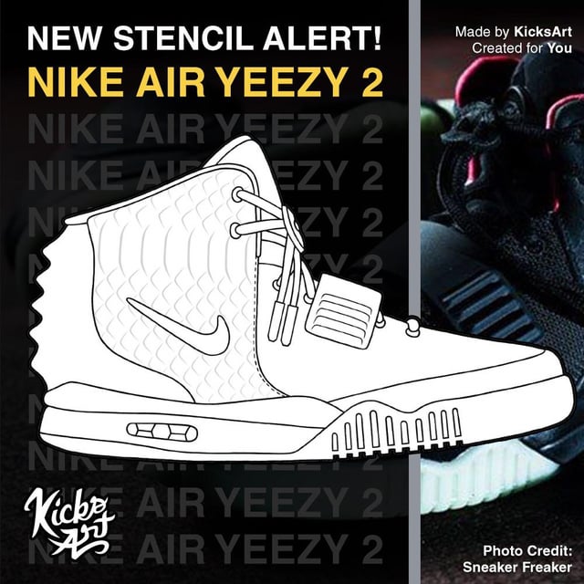 Nike air yeezy sneaker coloring page ðâï rnike