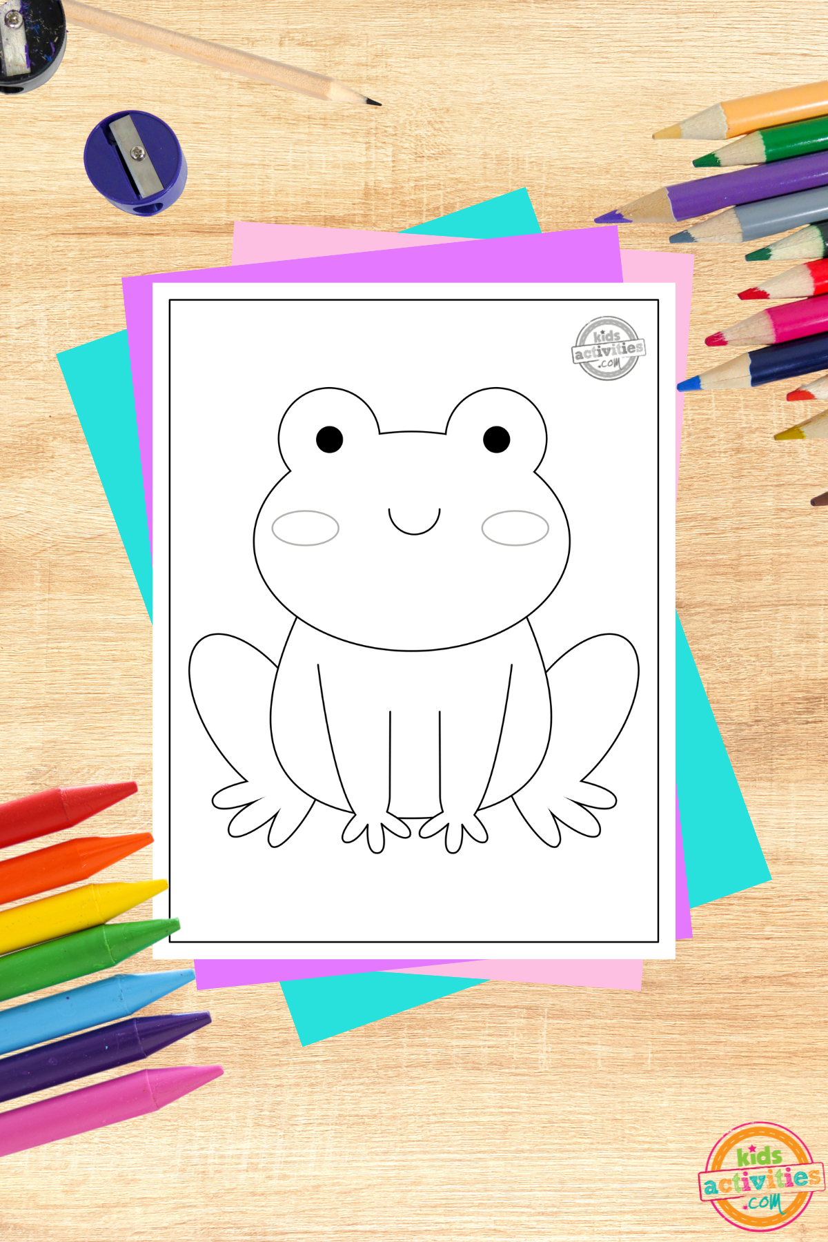 Free printable poison dart frog coloring page kids activities blog