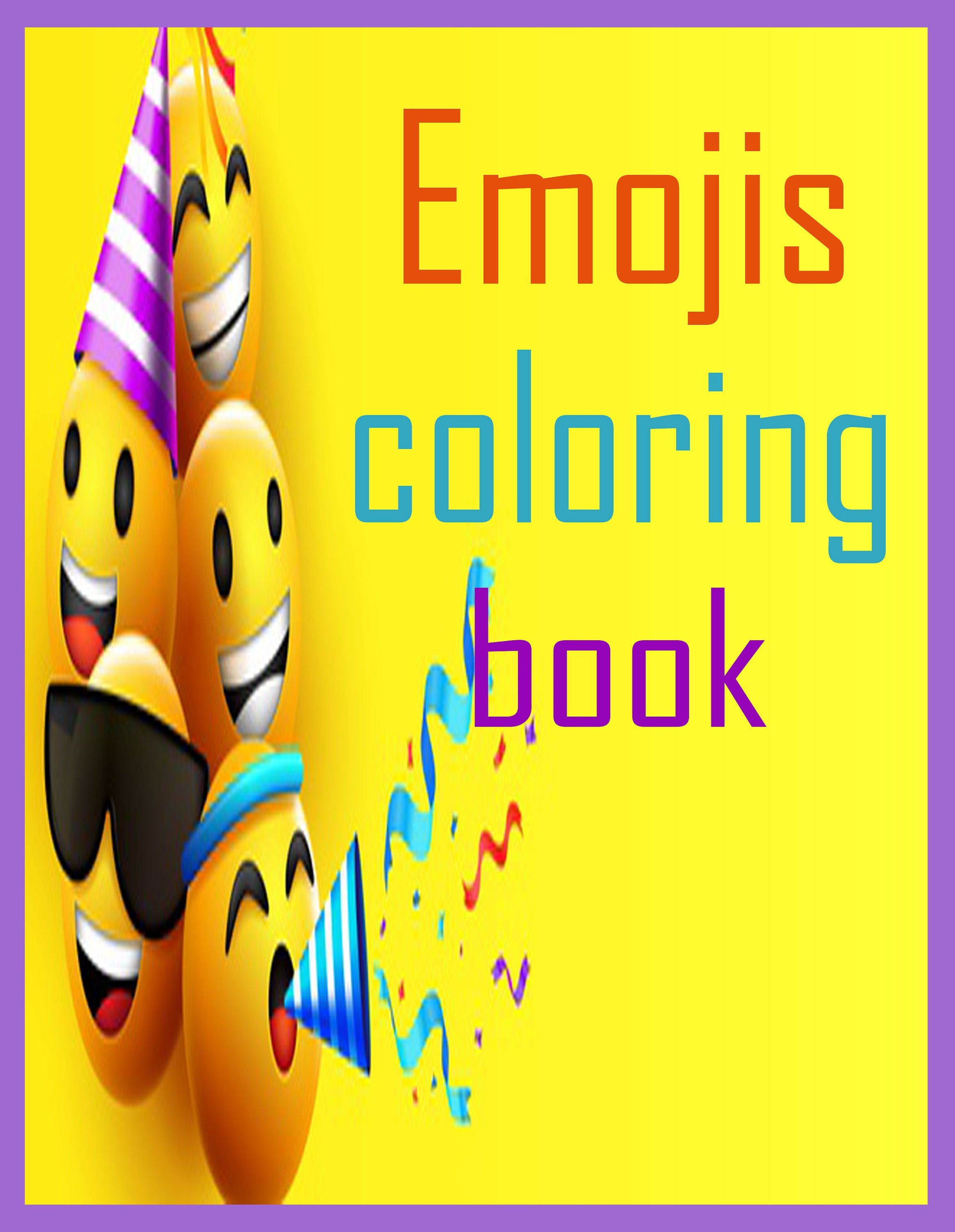 Emoji coloring page
