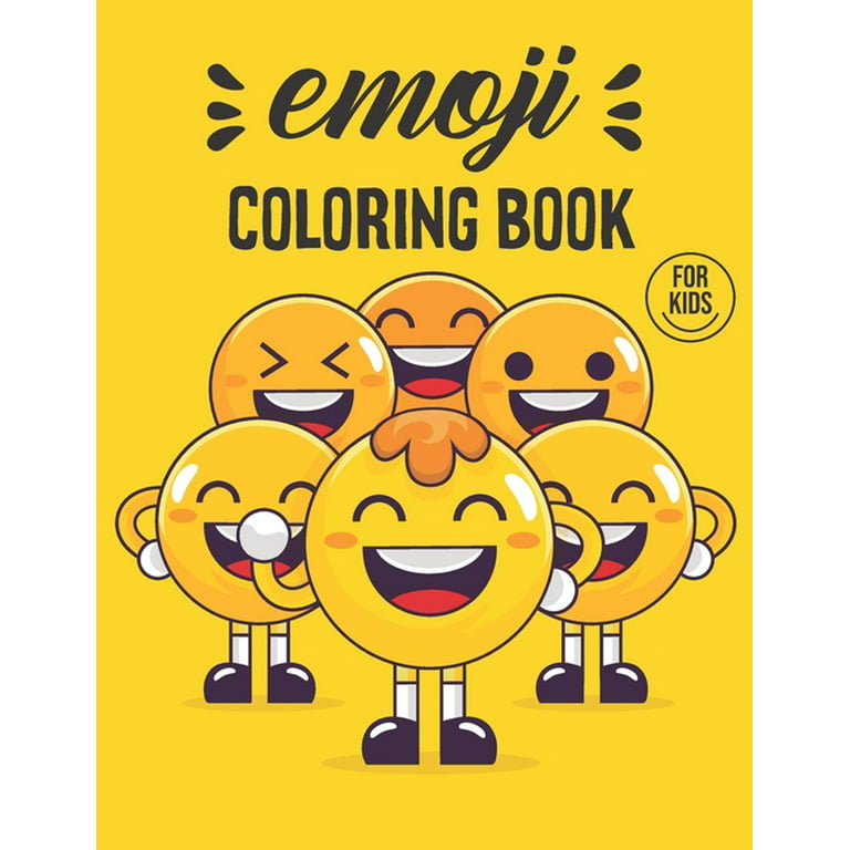 Emoji coloring book for kids fun emoji coloring pages for kids ages