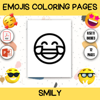 Emojis coloring book