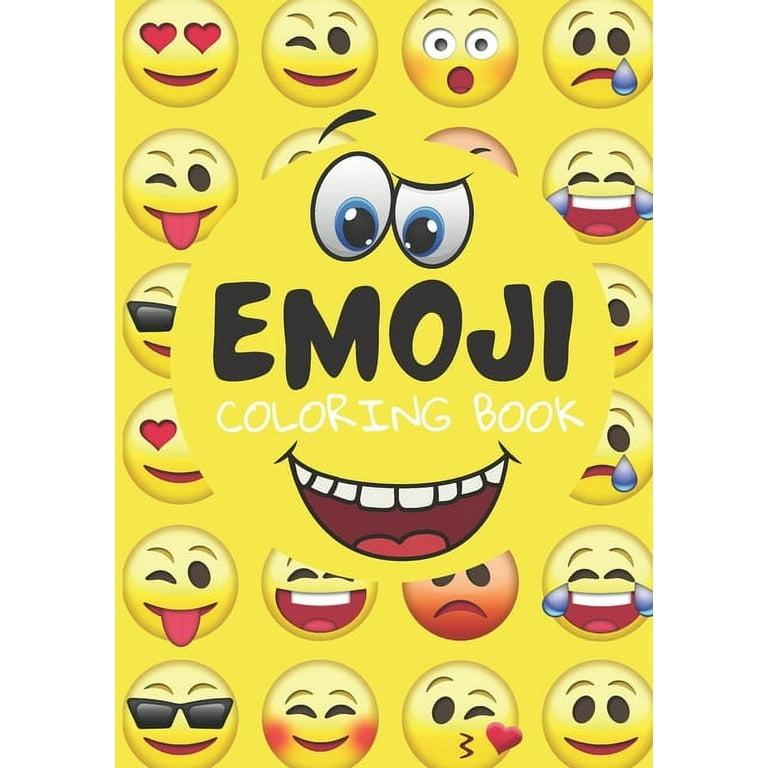 Emoji coloring book cute and easy coloring pages for kids boys girls and adults paperback