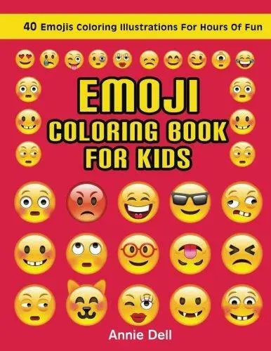 Emoji coloring book for kids emojis coloring illustrations for hours of fun