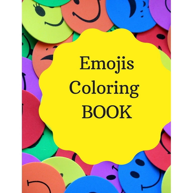 Emojis coloring book emojis coloring book funny emoji coloring book for girls high