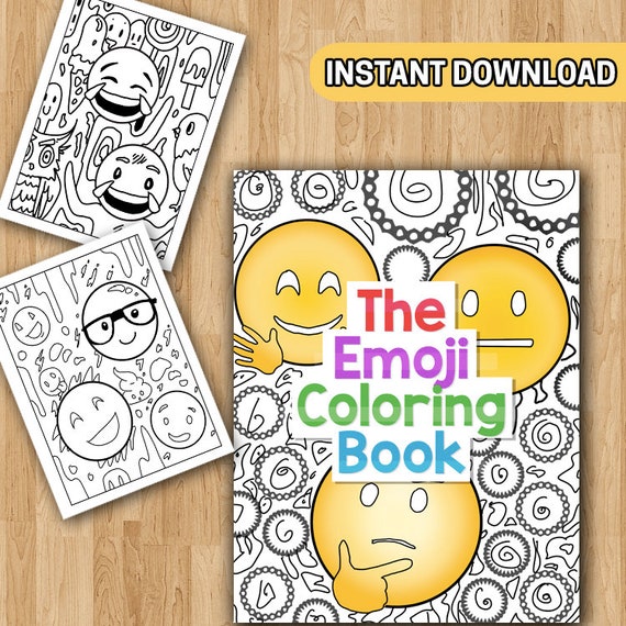 Emoji coloring book for kids funny faces with super cute animals like unicorns monkeys fun girls boy emoji coloring activity book pages for