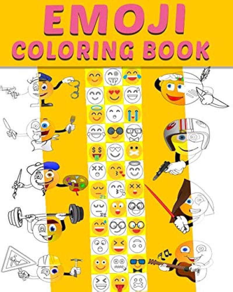 Emoji coloring book cute emoji coloring activity books for kids girls teens toddlers and adults with funny cute and easy coloring pages emoji coloring book publishing books