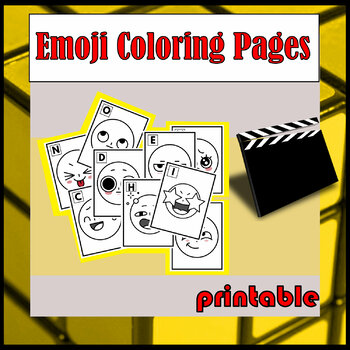 Emoji coloring pages