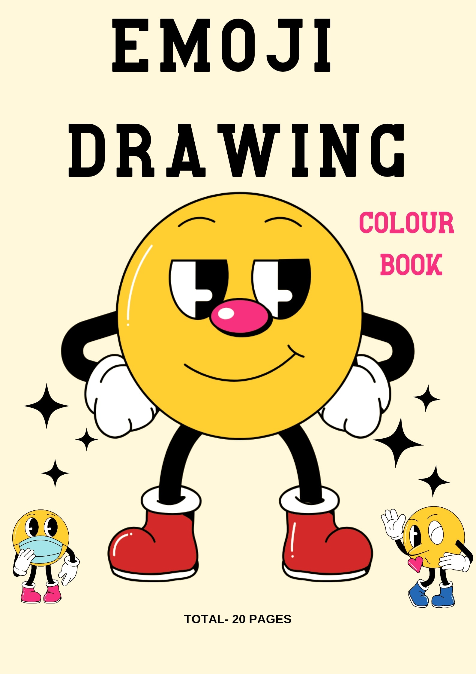 Make beautiful emoji drawing boook by designergrad