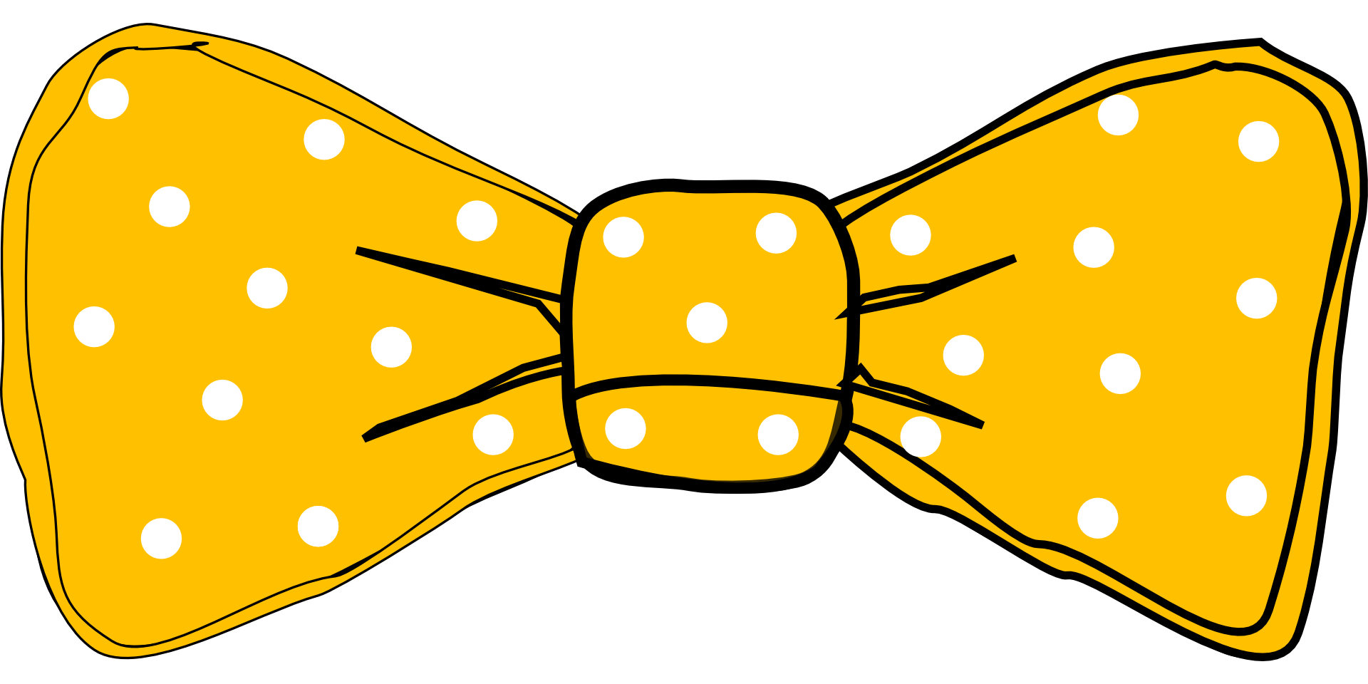 Yellow bow tie photo prop template free printable papercraft templates