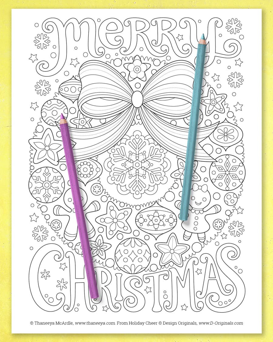 Holiday cheer coloring book by mcardle