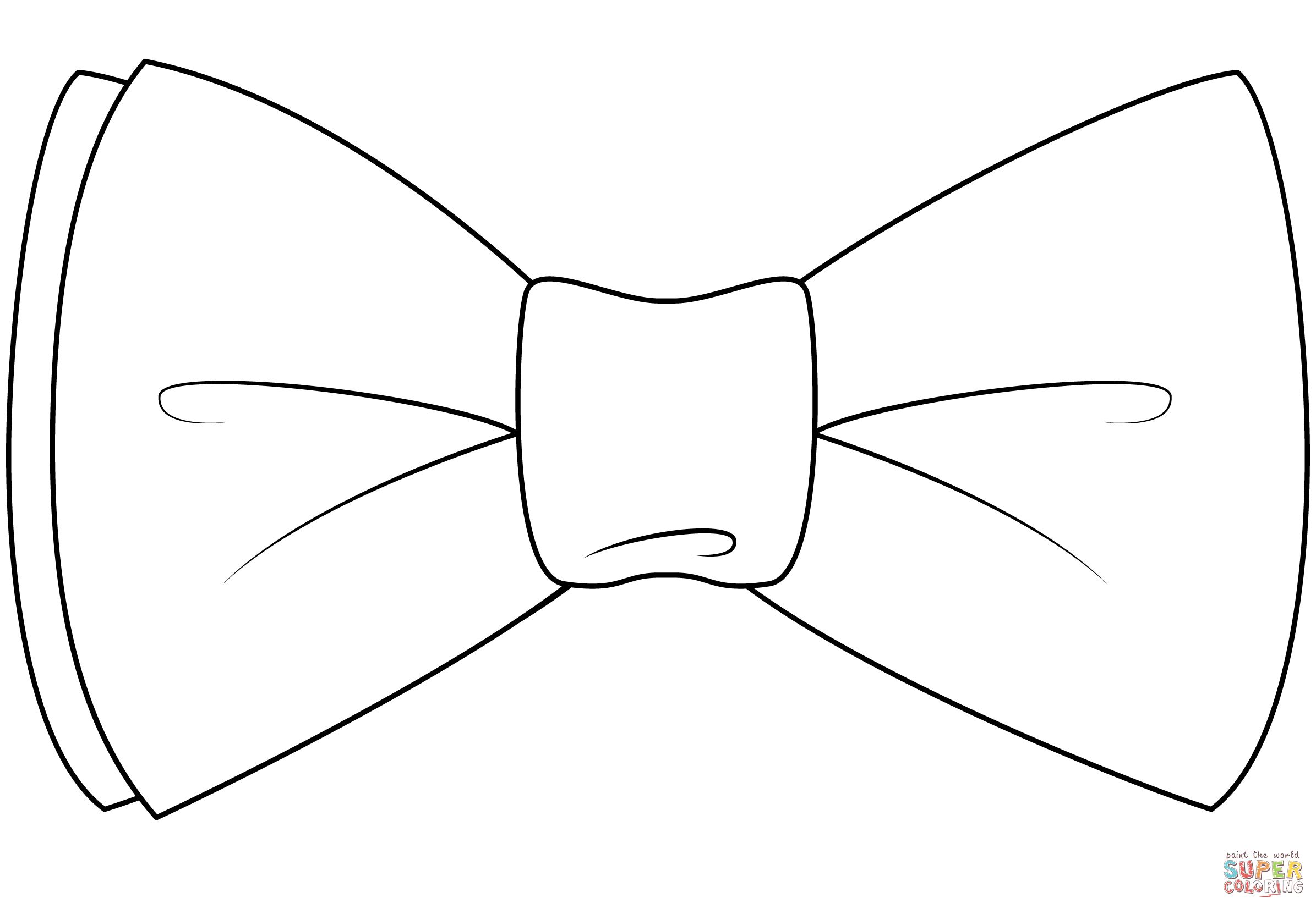 Bow tie coloring page free printable coloring pages