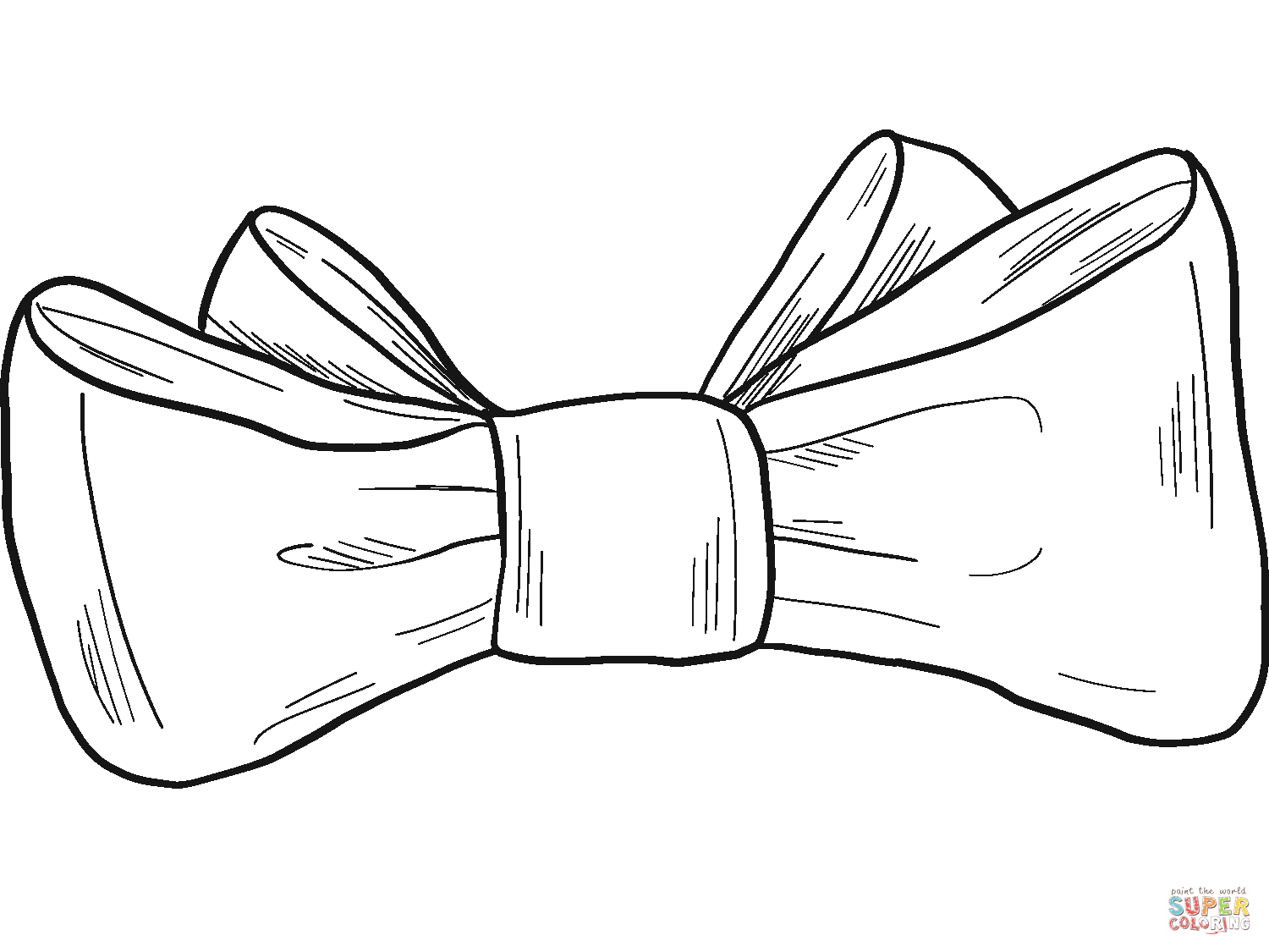 Bow tie coloring page free printable coloring pages